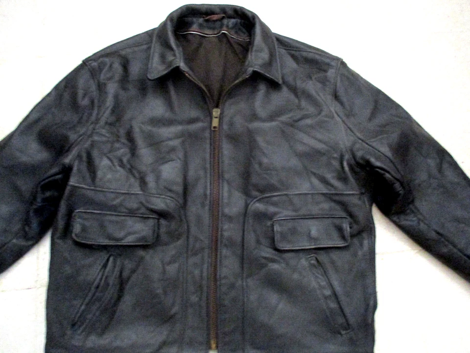 CHAQUETA DE MOTOCICLISTA DE CUERO PESADO SCHOTT VINTAGE RARA talla 50 Foto 4 de 4