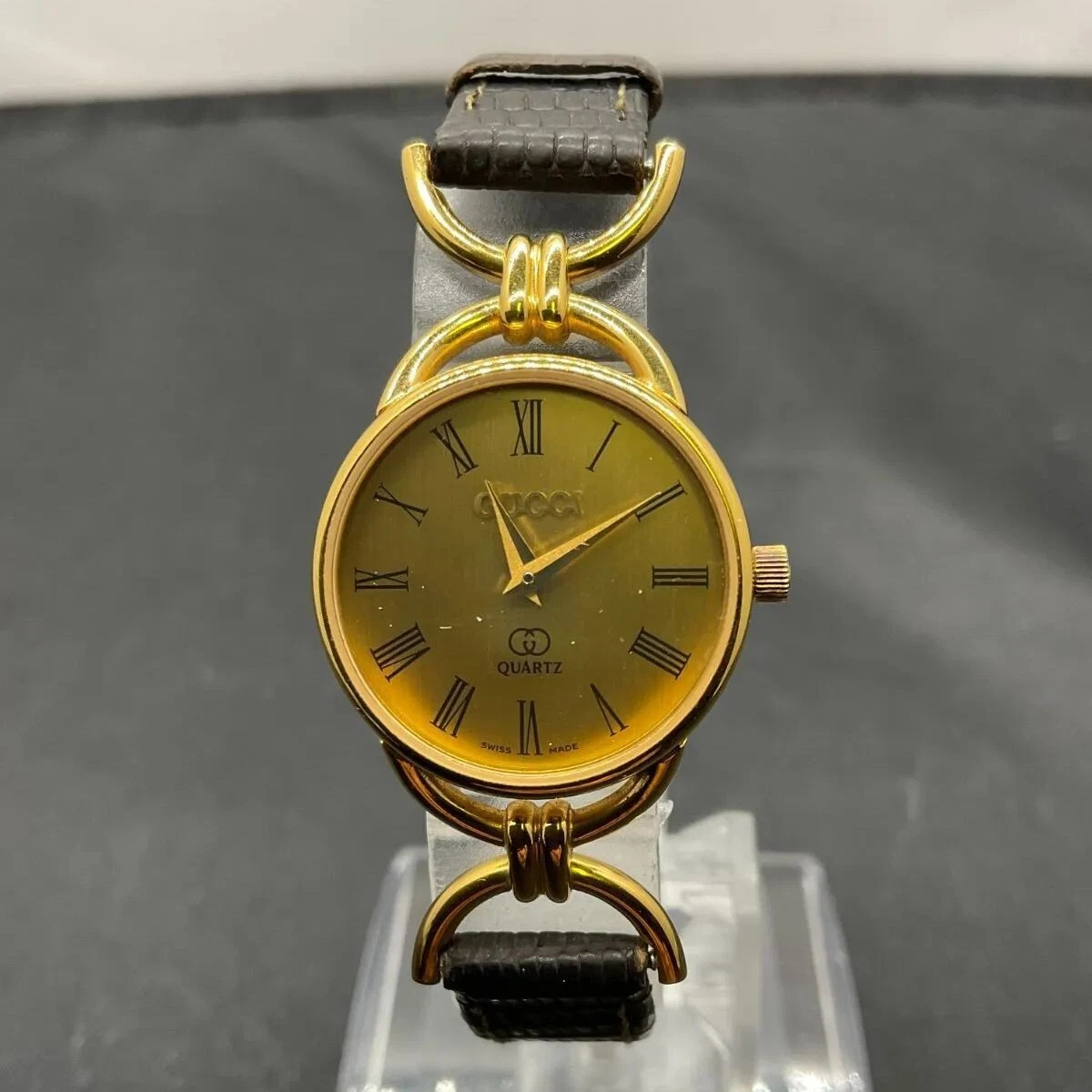 Montre Femme Gucci 6000L Analogique Quartz Or Rare
