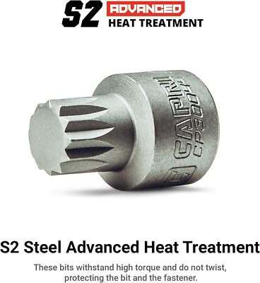 13 Mm M13 Super-stubby Xzn Triple Square Impact Bit Socket