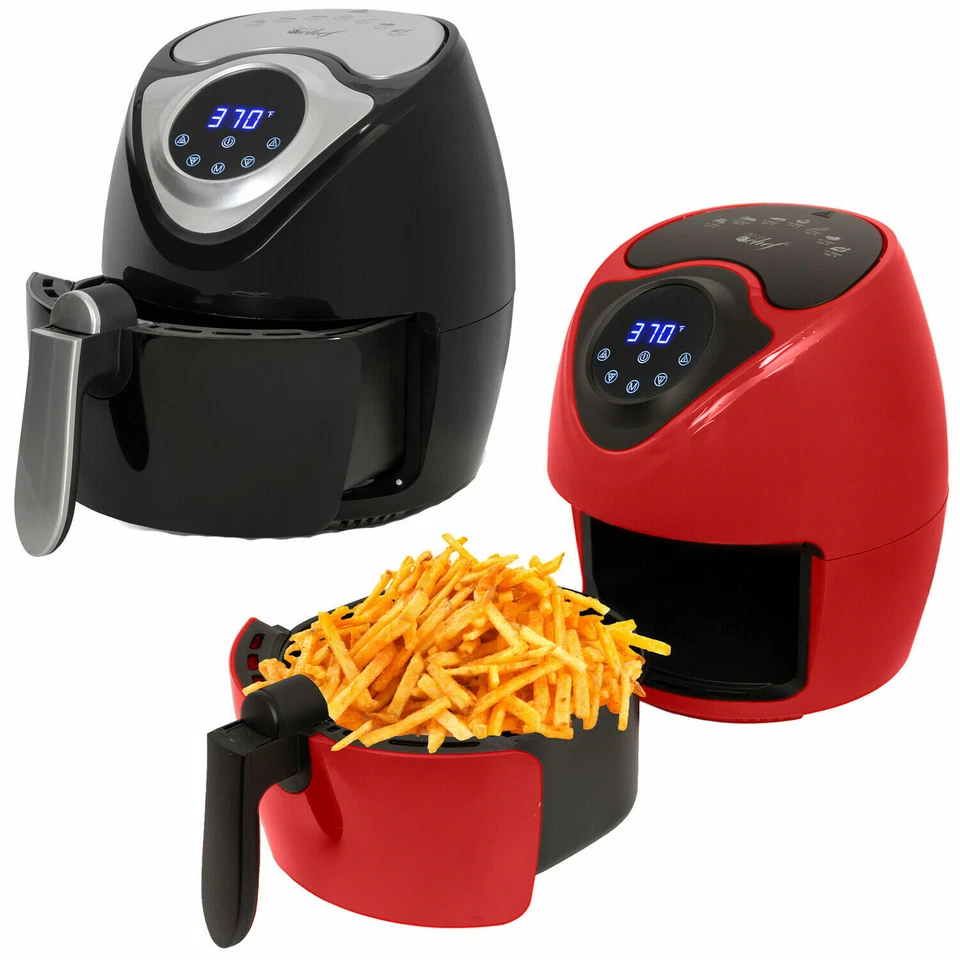 Deco Chef 3.7QT Electric Air Fryer Oil-Free Digital - Choose Color