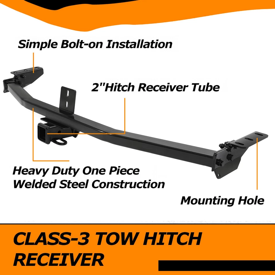 Class 3 Trailer 2" Receiver Tow Hitch For Honda Pilot 03-08 Acura Mdx 01-06 Foto 3 de 4