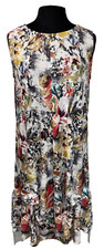 NEW Shana Right To Education Midi Floral Sundress Women Size M Multi Sleeveless