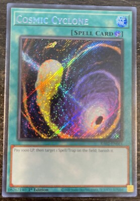 #ad Yugioh Cosmic Cyclone RA02 EN061 Secret Rare 25#x27;TH ANN. NM M $1.59