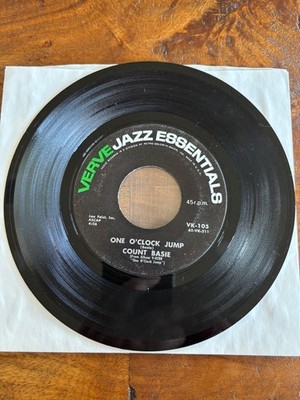 Count Basie one o'clock jump Verve Records K-105 Sammy Davis Jr. Owned COA NM