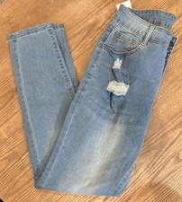 Women's Size M 6 Button Fly Jeans - A0196
