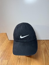 Nike Hat Cap Strap Back Youth Child Adjustable Black Swoosh Logo Baseball