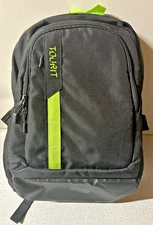 Tourit Backpack Cooler Light Weight Leak proof Black Green Highlights 3 Pockets
