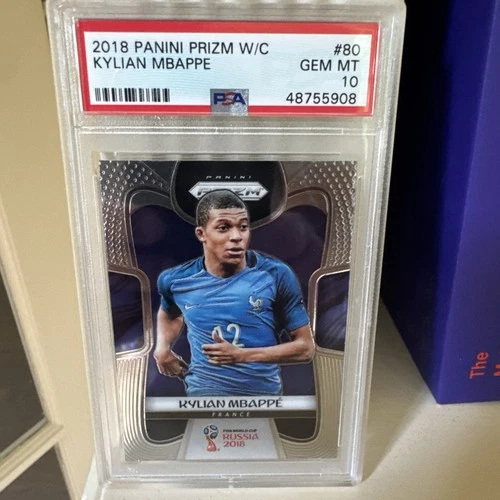 2018 Panini Prizm World Cup Kylian Mbappe Rookie RC #80 PSA 10 World Cup France