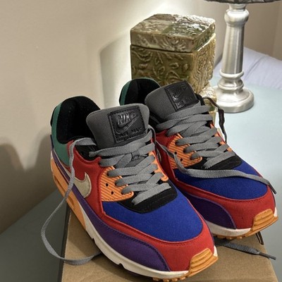Nike Air Max 90 Viotech 2019 Suede Multicolor Sneakers CD0917-600 Men