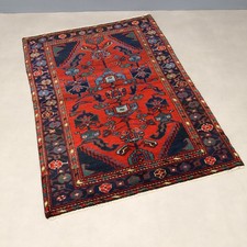 Tappeto Afshary Antico Lana Nodo Fine Fatto a Mano 145 x 102 cm Originale