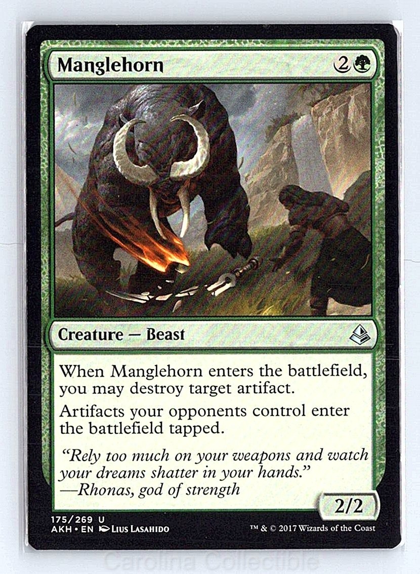 Manglehorn Near Mint - Amonkhet 175 Magic: The Gathering