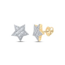 1/2CTW-DIA NK STAR SHAPE STUDD EARRING
