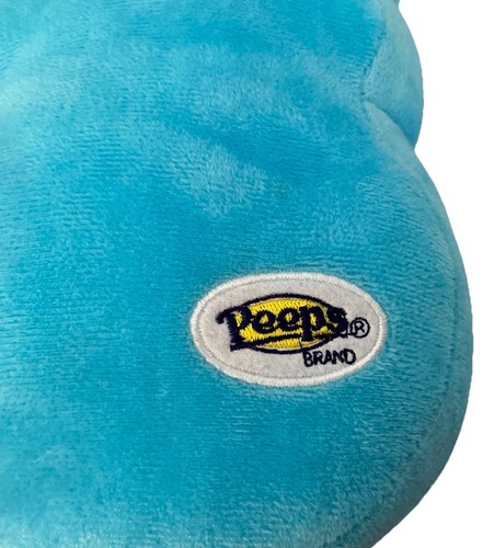 PEEPS Marshmallow Plush Bunny Easter Gift Soft Blue Fluffy Pillow 10’’ - Picture 7 of 10
