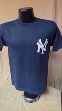 New York Yankees Baseball Shirt Youth Boys Size Majestic Classic Blue NWT