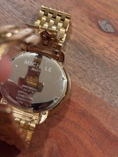 MICHELE Serein Mid 18k Gold-Plated Diamond Women's Watch MWW21B000161 - 0.61ctw