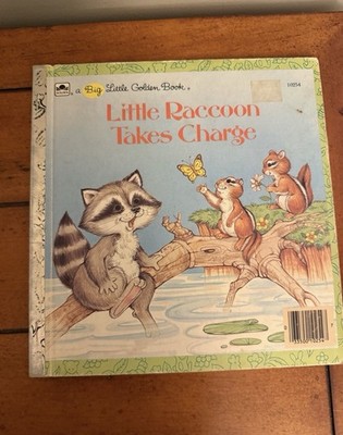 Big Golden Book Little Raccoon Takes Charge Children Book Illustrated Vintage