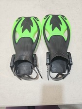 Kids Swimming/Snorkeling Fins, Adjustable Flippers, Lightweight Open Heel, S-M