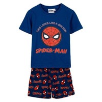 Kurzarm-Pyjama Single Jersey Spiderman Blau - 3 Jahre | Junge Cerdà