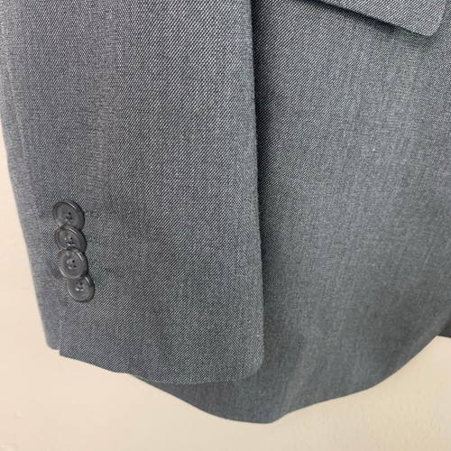 Banana Republic Size 40R 2-Piece Suit w/ Blazer Jacket Gray Slim Fit - Picture 9 of 16