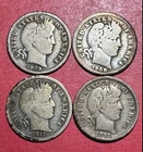 1903 1908 1911 1916 US Barber SILVER Dime "Philadelphia" Mint! Set of 4! All VG!