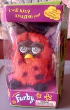 1999 Furby "Lady Bug" NOS Lite Box Damage Read Description