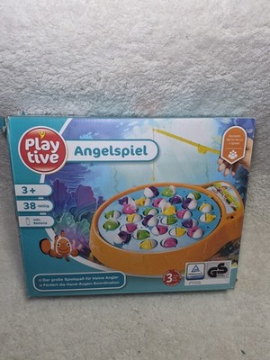 Playtive Angelspiel elektrisch   38-teilig, Motorikspiel, Fische angeln, Kinder