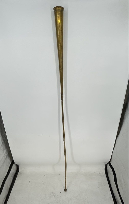 Vintage Brass Long Handle Collectible Whistle Maritime Sound Signal Horn