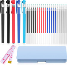 Fabric Markers for Sewing, Heat Erasable Pens for Fabric Sewing and Quilting, 5
