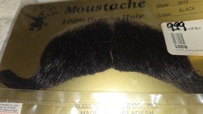 Mustaches Human Hair Colonel major 3 colors