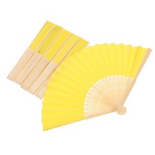 6 Pcs Chinese Style Hand Fan Foldable Handheld Folded Folding Fans
