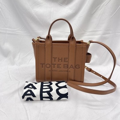 Marc Jacobs Womens The Crossbody Tote Bag Leather Argan Oil | eBay