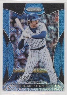 2019 Panini Prizm Tier III Blue Mojo Prizm 60/399 Robin Yount #216 HOF 7v7
