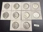 10 40% Silver Kennedy Half Dollars Mixed Years $5.00 Face Value Lot of 10 #1521