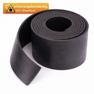 Gummistreifen EPDM mit/ohne selbstklebend Gummimatte Vollgummi Gummileiste 1-5mm