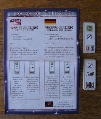 TEOTIHUACAN Promo-Plättchen  Frosted Games Adventskalender 2018