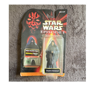 Hasbro Star Wars Darth Sidious CommTech Chip Figure Episode I 1999