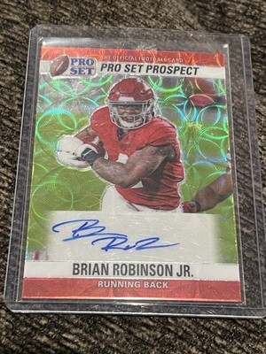 Brian Robinson Jr 2022 Leaf Pro Set 90 PS RED 1/1 RC AUTO PRE-PRODUCTION PROOF