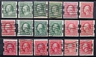 US Stamp Franklin - Washington Schermack Collection Lot of 18 Used