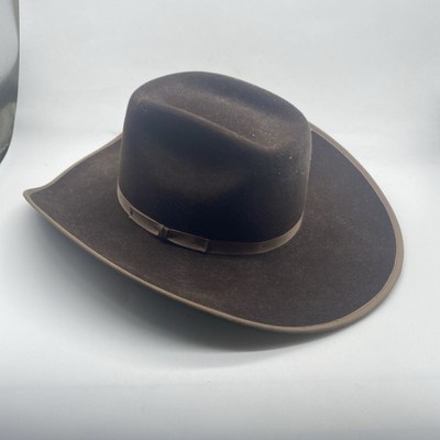 Youth Resistol Self-Conforming Western Brown Felt Cowboy Hat Resistol Western 