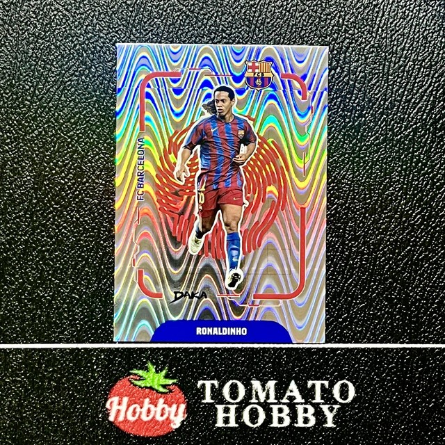RONALDINHO /299 SILVER WAVE REFRACTOR DAKA TOP AUDIENCE 2025-26 DNA BARCELONA