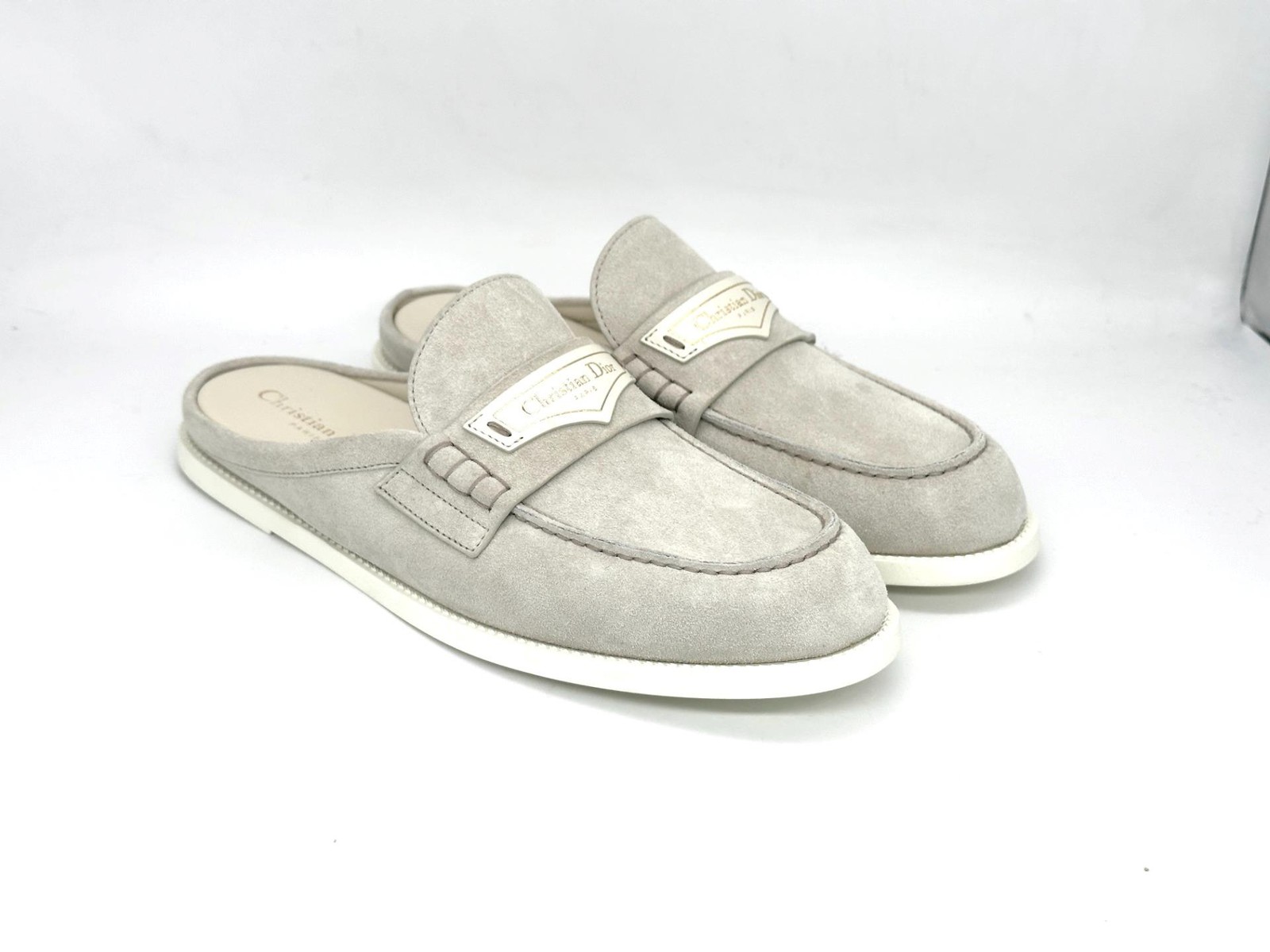 DIOR BOY Suede Flat Mule Sandals Slides Loafers Shoes $1000 thumbnail 12