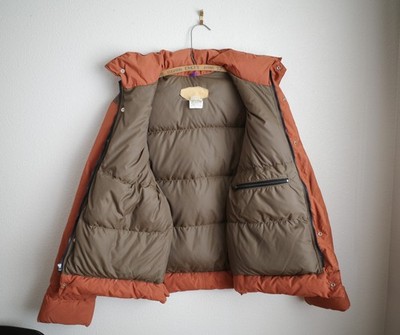 Vintage Rocky Mountain Featherbed Down Jacket Tan Brown Khaki