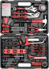 TLGREEN 218 Piece Tool Kit, Tool Set Mechanics Kit, Portable Tool Box Set 