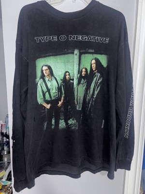 1999 Type O Negative  Skeleton Crew  Vintage Long Sleeve XL Shirt Blue Grape