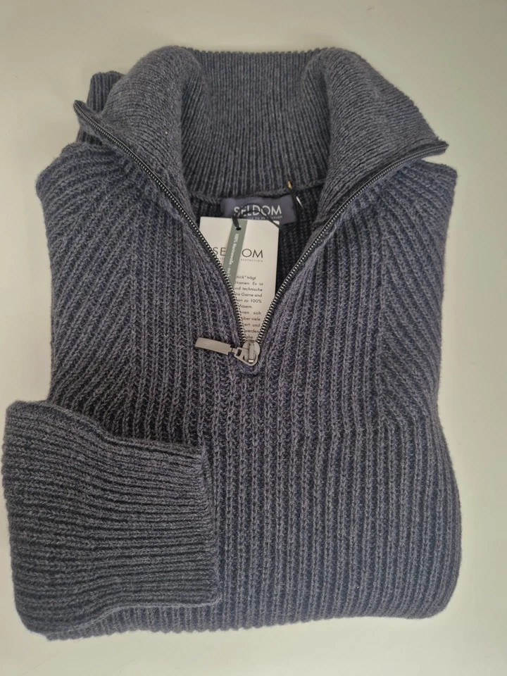 Herren TROYER von Seldom - Pullover 1610/707 Col. 114/192 Anthrazit Gr. M - Bild 3 von 4