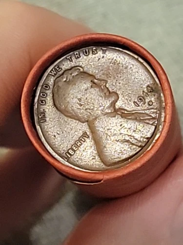 Fabulous  1914D&S Mint Pennies Ends Of Lincoln Wheat Cent Roll