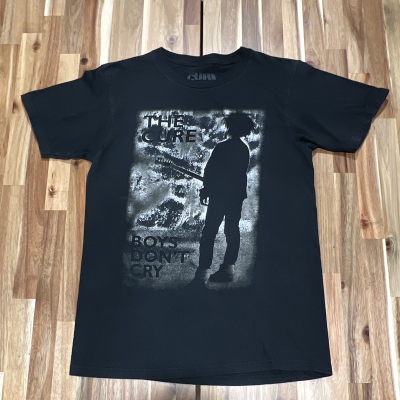 The Cure Boys Don’t Cry Black Graphic T-Shirt Size S Rock & Pop