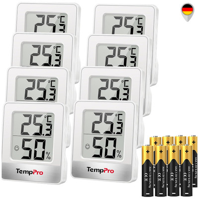 TempPro Thermo-Hygrometer Digital Kompaktes Luftfeuchtigkeitsmesser mit Magnet