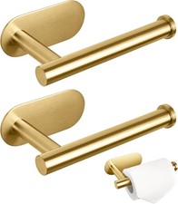 Toilet Paper Holder, 304 Stainless Steel No Drill Adhesive Rustproof Wall Mount