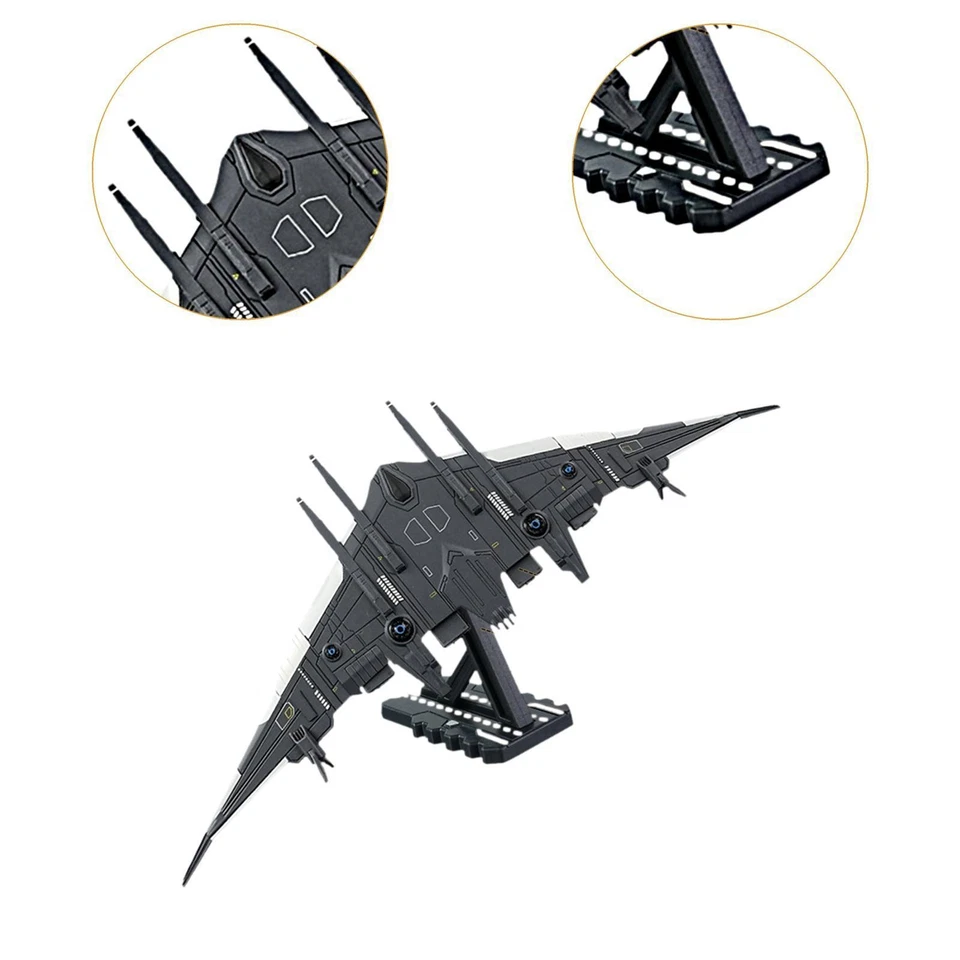 Modello di aeroplano in lega 1:3000, aereo pressofuso con supporto, caccia di - Immagine 4 di 4